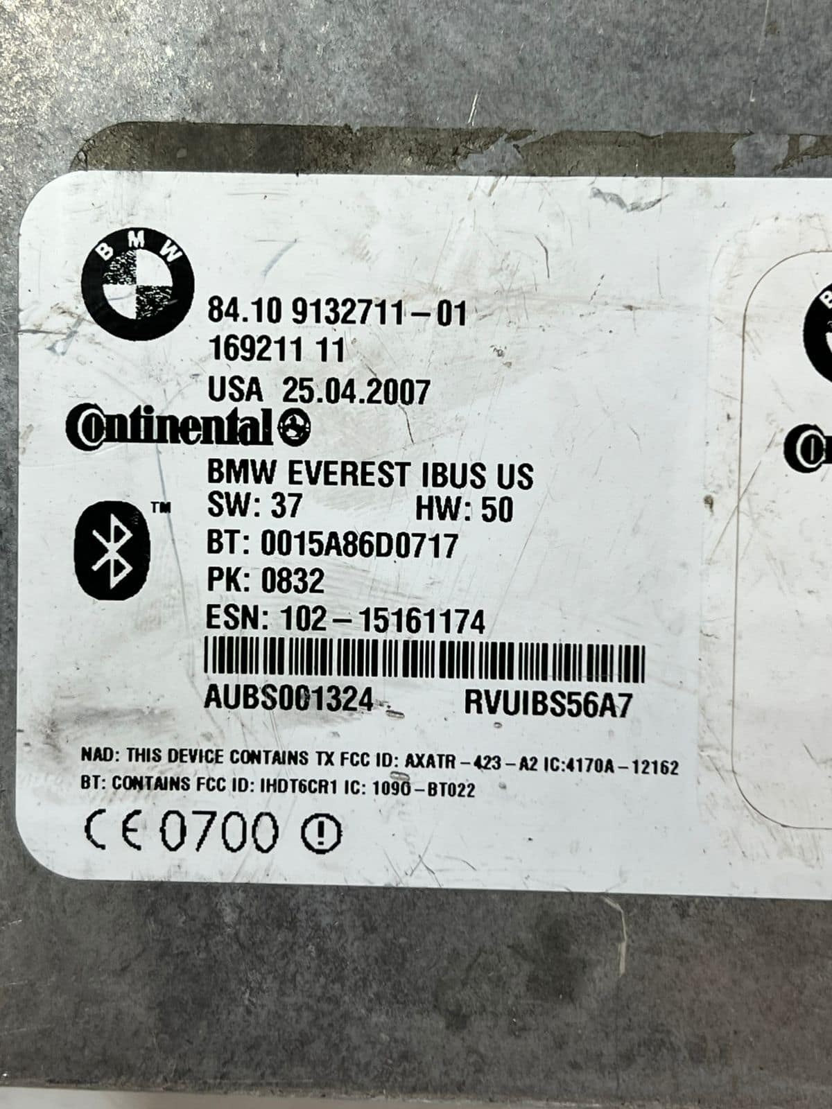 2005-2006 BMW X5 Telematics Control Module 9132711 OEM