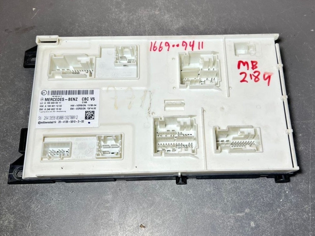 Mercedes-Benz W166 ML GL GLE Front SAM Body Control Module Unit A166 9009411 OEM