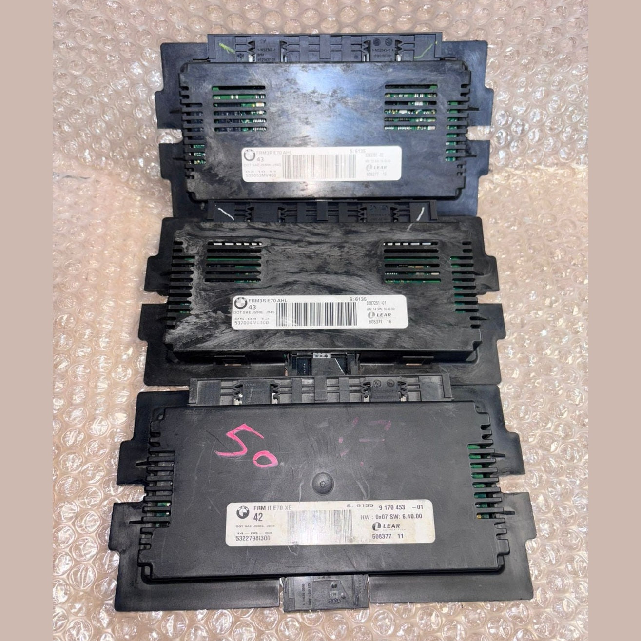 Bmw X5 E70 FRM Footwell Module Genuine 9263791 -9170453 - 9287251 LOTS 3PCS