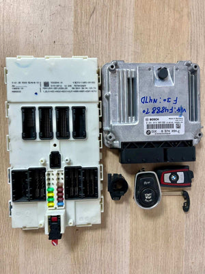2014-2015 BMW F30 N47D Engine Control Unit 8574094 DDE SET ECU+FEM+KEY