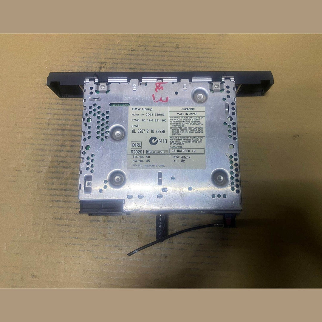 2000-2006 BMW X5 Business CD Player 6921960 E39 5 Series, E53 X5, E46 3 Series, 