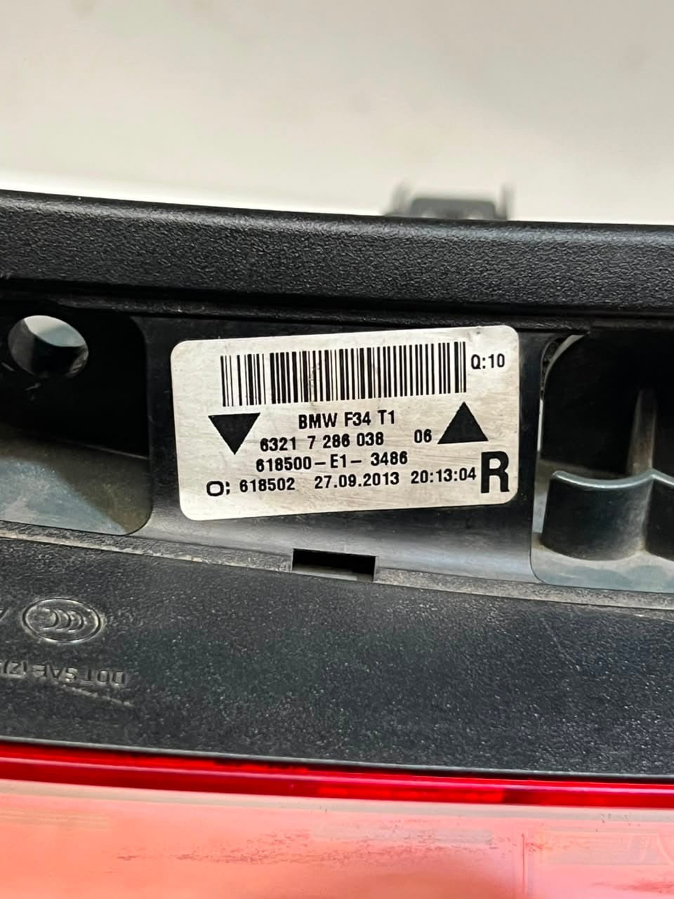 BMW 3 GT F34 Rear Light In Side Panel Rear Left RIGHT Led 7286037 7286038