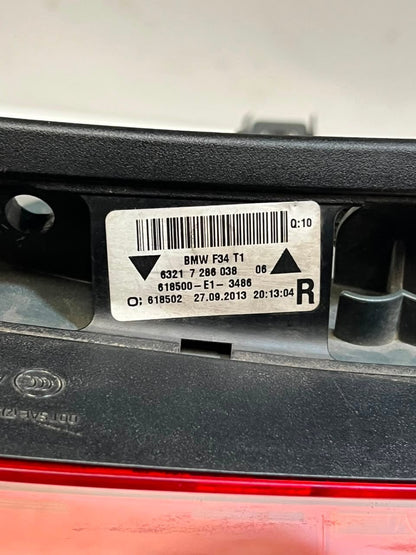 BMW 3 GT F34 Rear Light In Side Panel Rear Left RIGHT Led 7286037 7286038