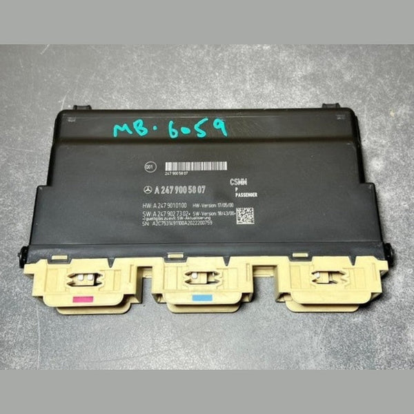 17-19 Mercedes Benz W247 B-Class Passenger Seat Control Module A247 9005807 OEM