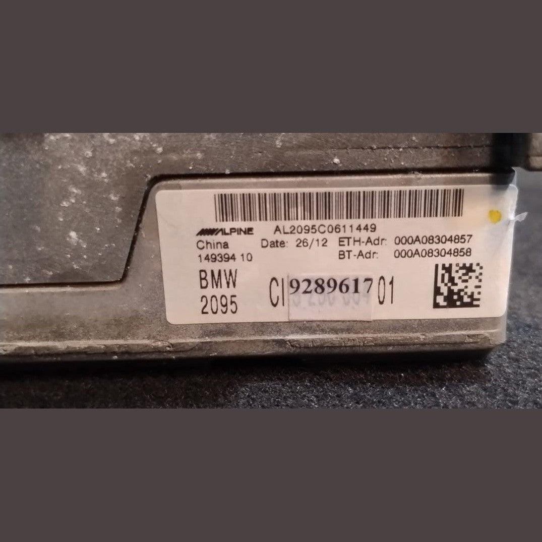 OEM BMW F30 HEADUNIT HIGH NAVIGATION RADIO CIC - 9289617‑01