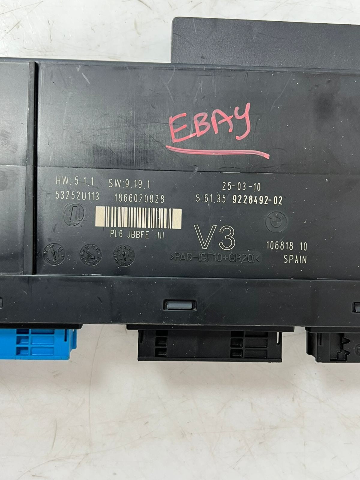 2011-2016 BMW 5' 535i 528i, 550I Junction Box Control Module BCM 9228492 OEM