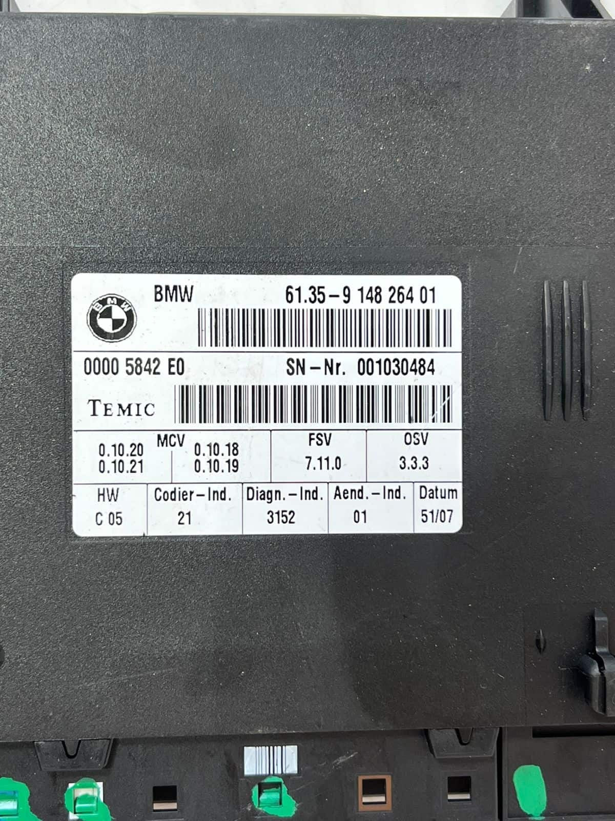 2007-2013 BMW X5 E70 E87 E90 E91 E92 E93 Seat Control Module 9148264 OEM