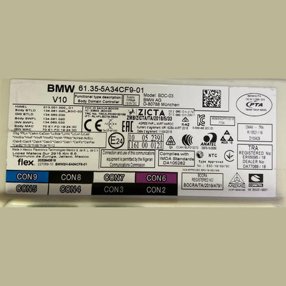 OEM BMW G01 G02 G11 G30 G20 G12 G15 G16 G05 B58 Body Control Module Unit 5A34CF9