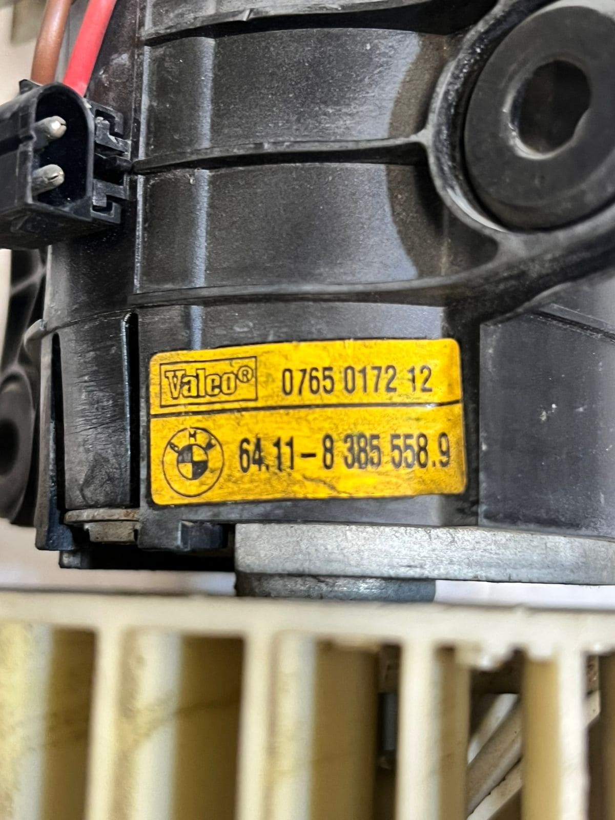 2000-2006 BMW X5 E53 and E39 VALEO Heater Blower Fan Motor 8385558 OEM