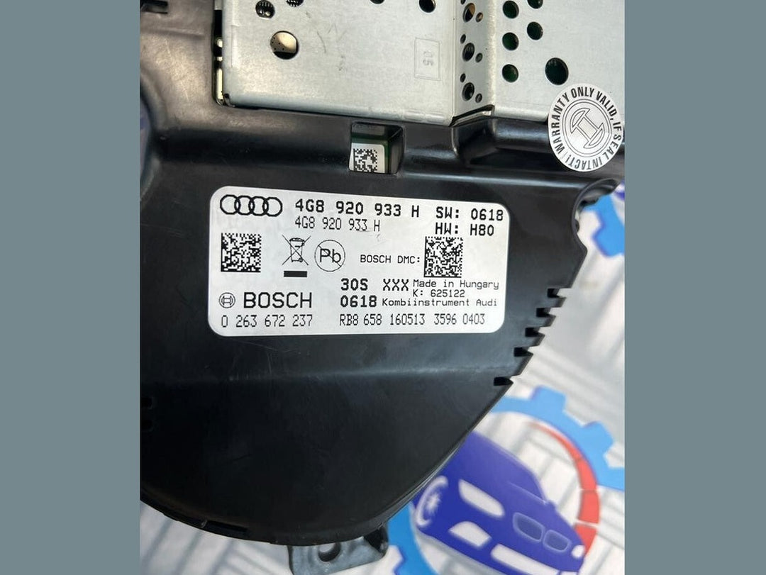 Audi A6 A7 4G Instrument Hybrid Cluster  Km/H Defective 4G8920933