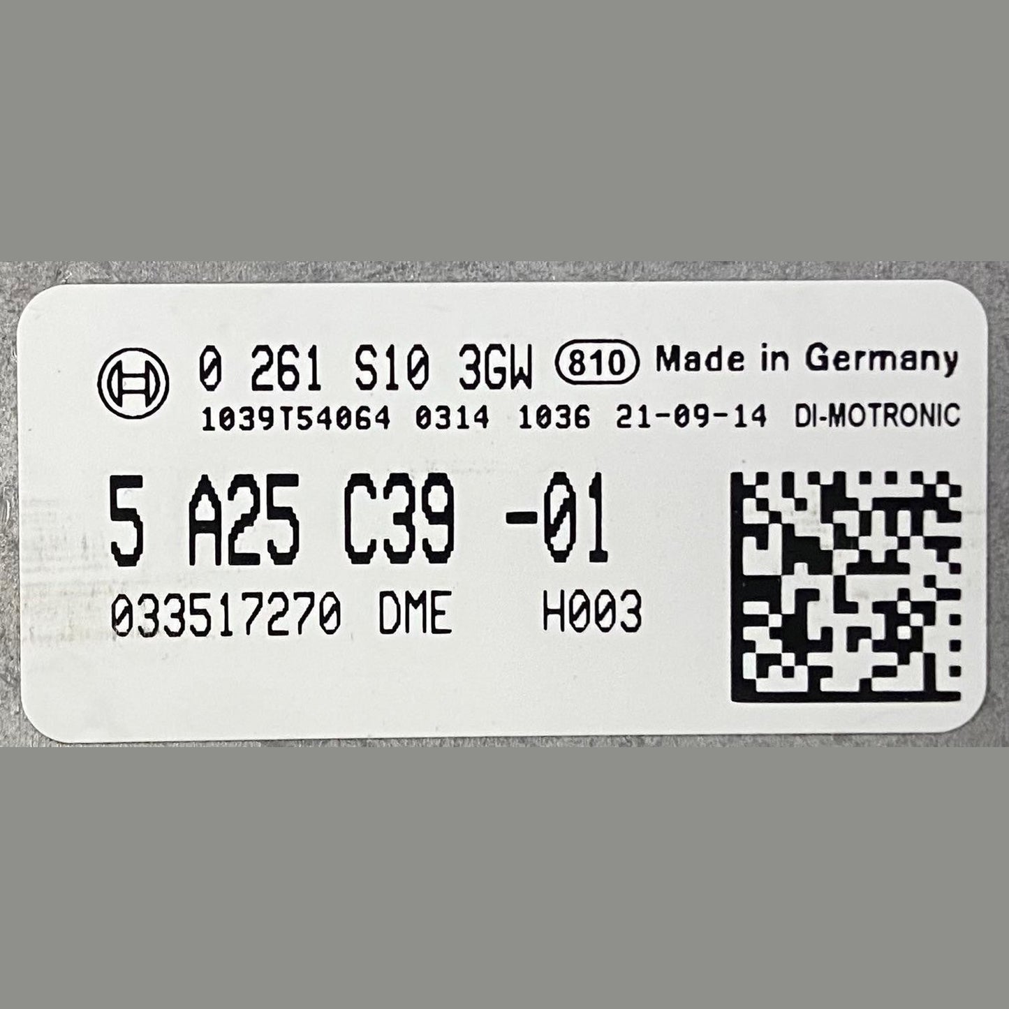 OEM BMW F90 M5 F91 F92 F93 M8 4.4 S63M ENGINE CONTROL MODULE DME 5A25C39 NEW