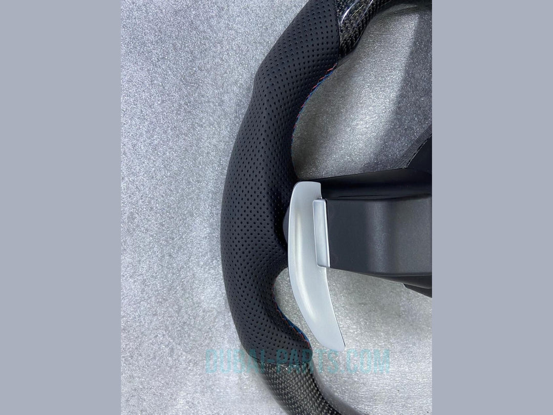 Carbon Fiber Steering Wheel FOR BMW F30 F32 Series MSport With Paddle Shifts LED