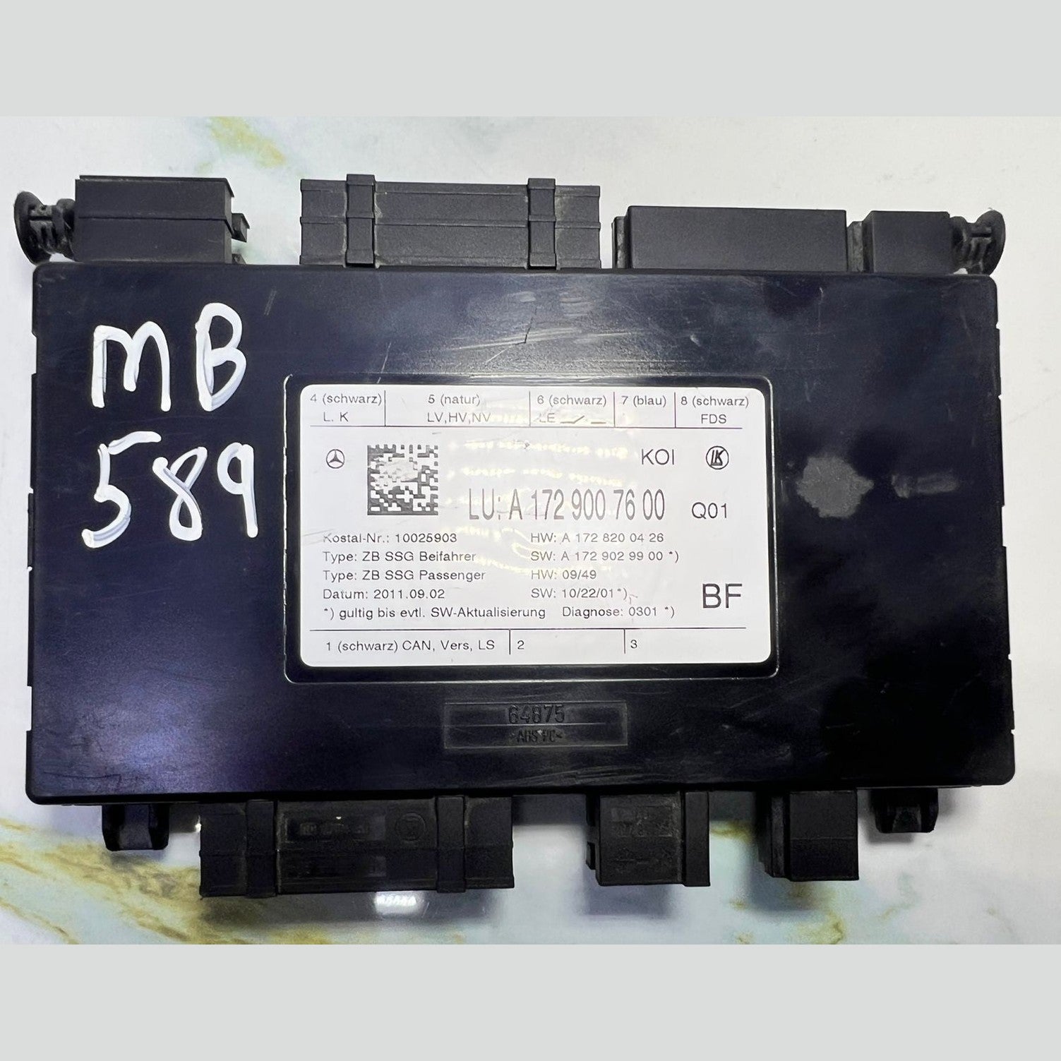Mercedes W172 SLK W212 Front Passenger Side Seat Control Module A172 9007600 OEM