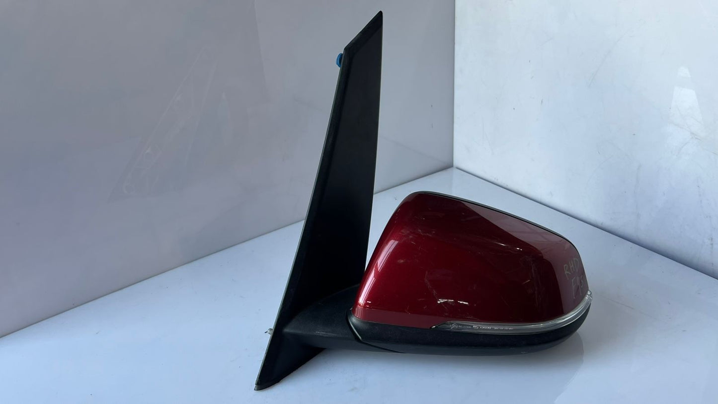 2016 BMW 2 SERIES F45 Left Passenger side Wing Mirror 041357 RED RHD
