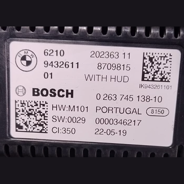 BMW ORGINAL HUD G20 G21 G30 G31 G01 INSTRUMENT CLUSTER SPEEDOMETER LIVE  9432611