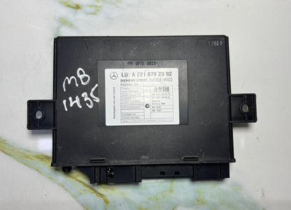 2007-2010 Mercedes-Benz W221 S-Class W216 Keyless Go Control Module A221 8707392