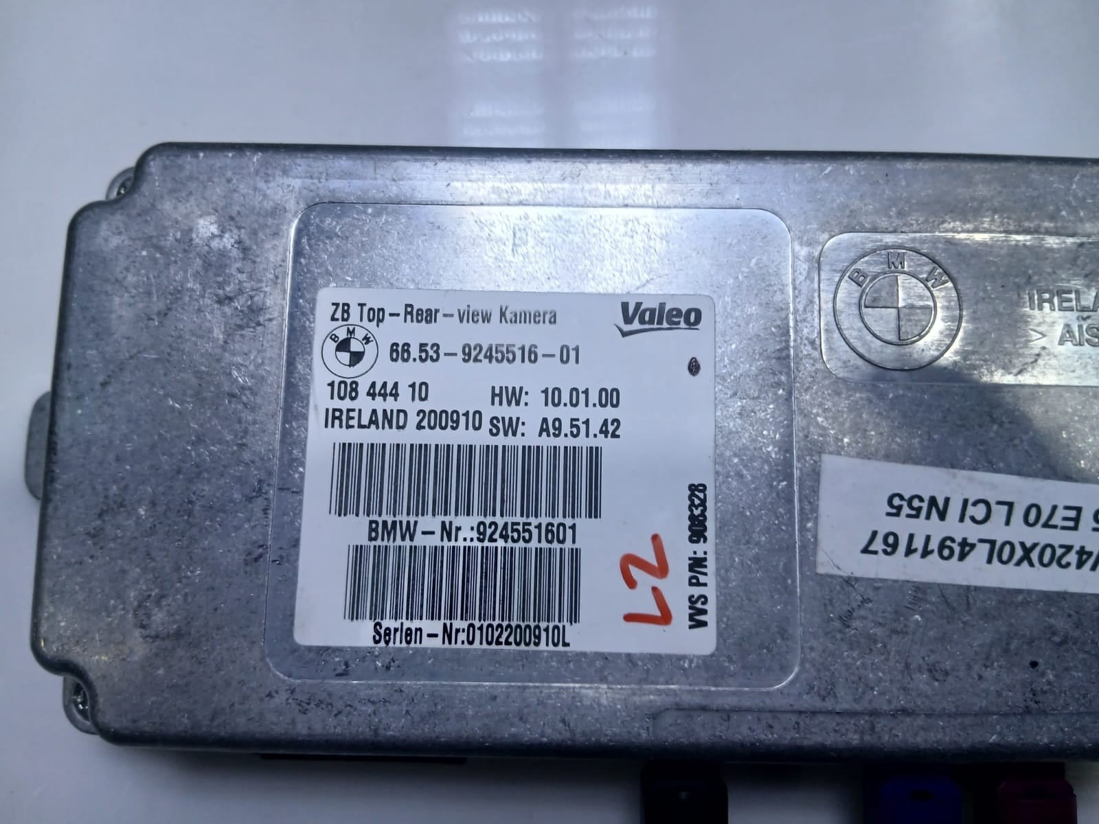 2007-2013 BMW E70 X5 E71 X6 Rear View Camera Control Module 9245516 OEM