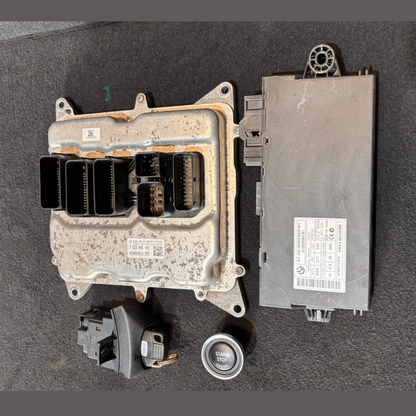 BMW X1 20iX E84 2011 N20B20A ENGINE CONTROL UNIT ECU COMPLETE  KIT 7629006