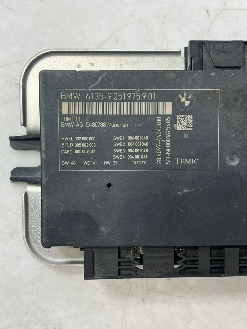 BMW 5 Series F10 F11 FRM3 Footwell Light Control Module 9251975 OEM