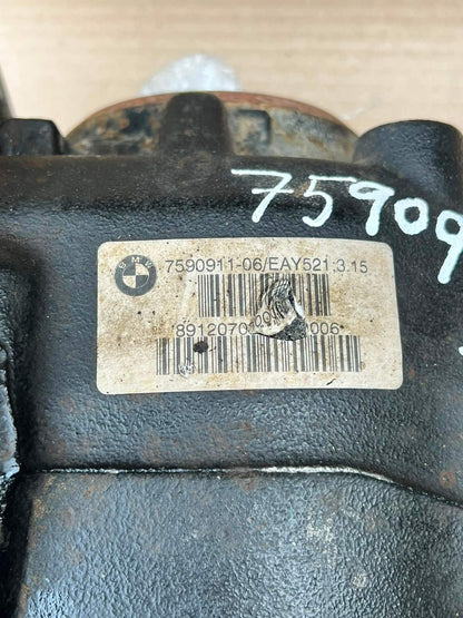 BMW X5 E70 F15 LCI N55 N57 3.15 ratio Rear Differential Carrier 7590911 OEM