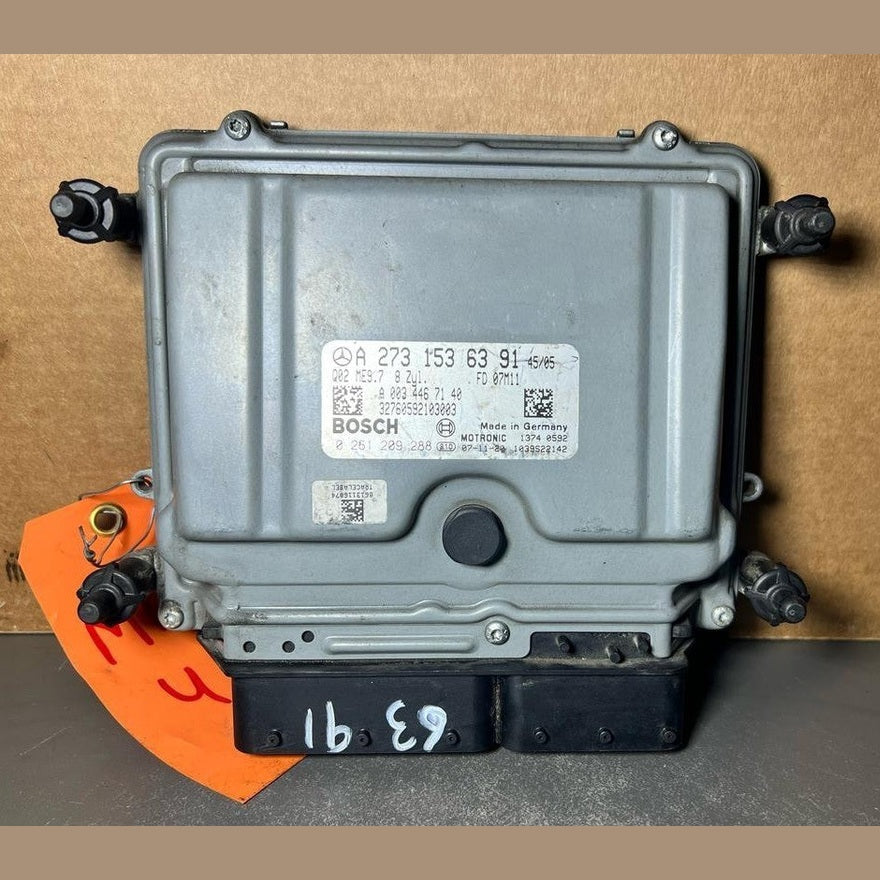 07-12 Mercedes W164 GL ML GLE ECU Engine Control Module Unit A273 1536391 OEM