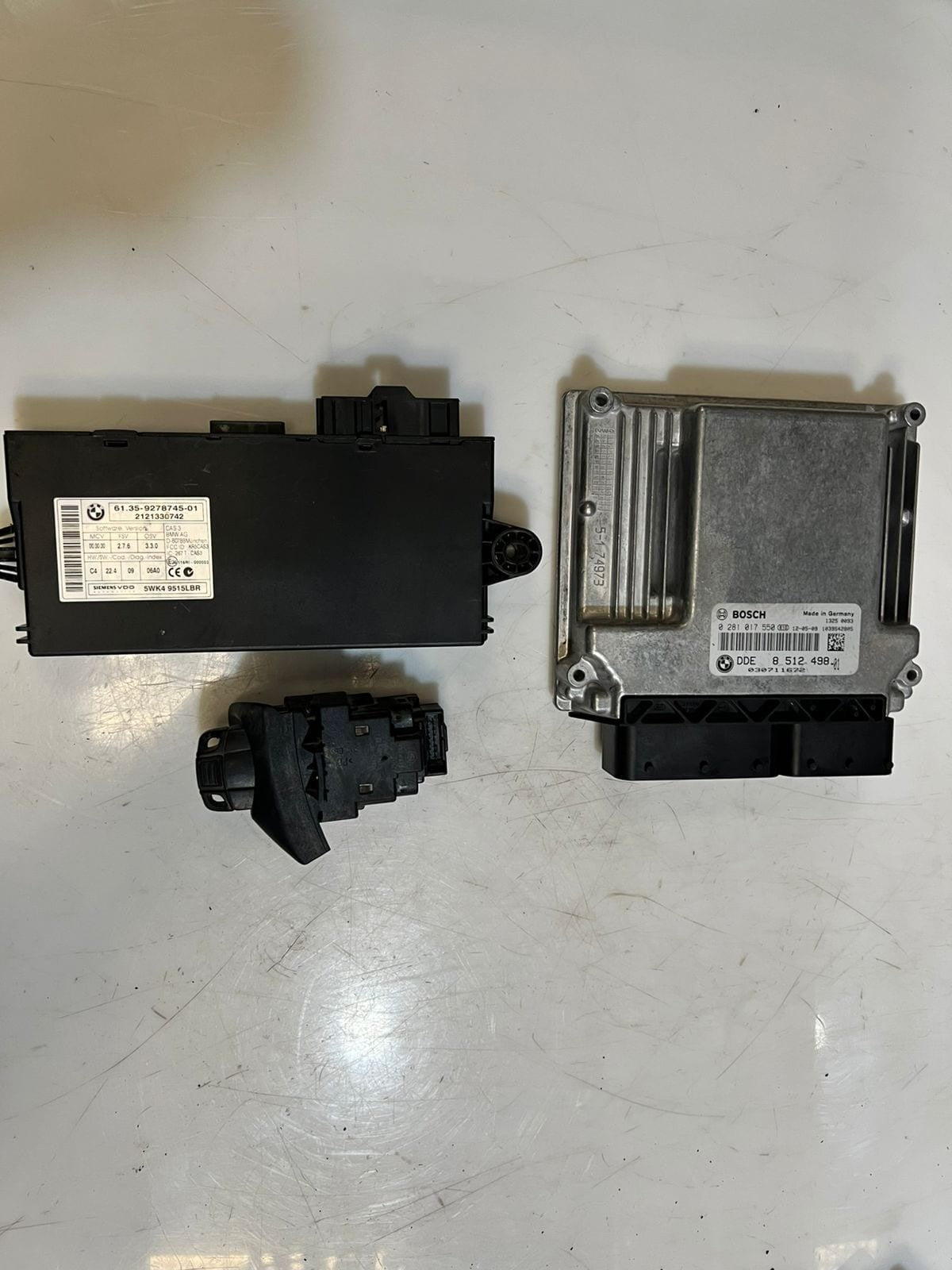 2011 BMW X1 E84 Engine Control Unit ECU SET DDE+CAS3+1 KEY 851249801 OEM
