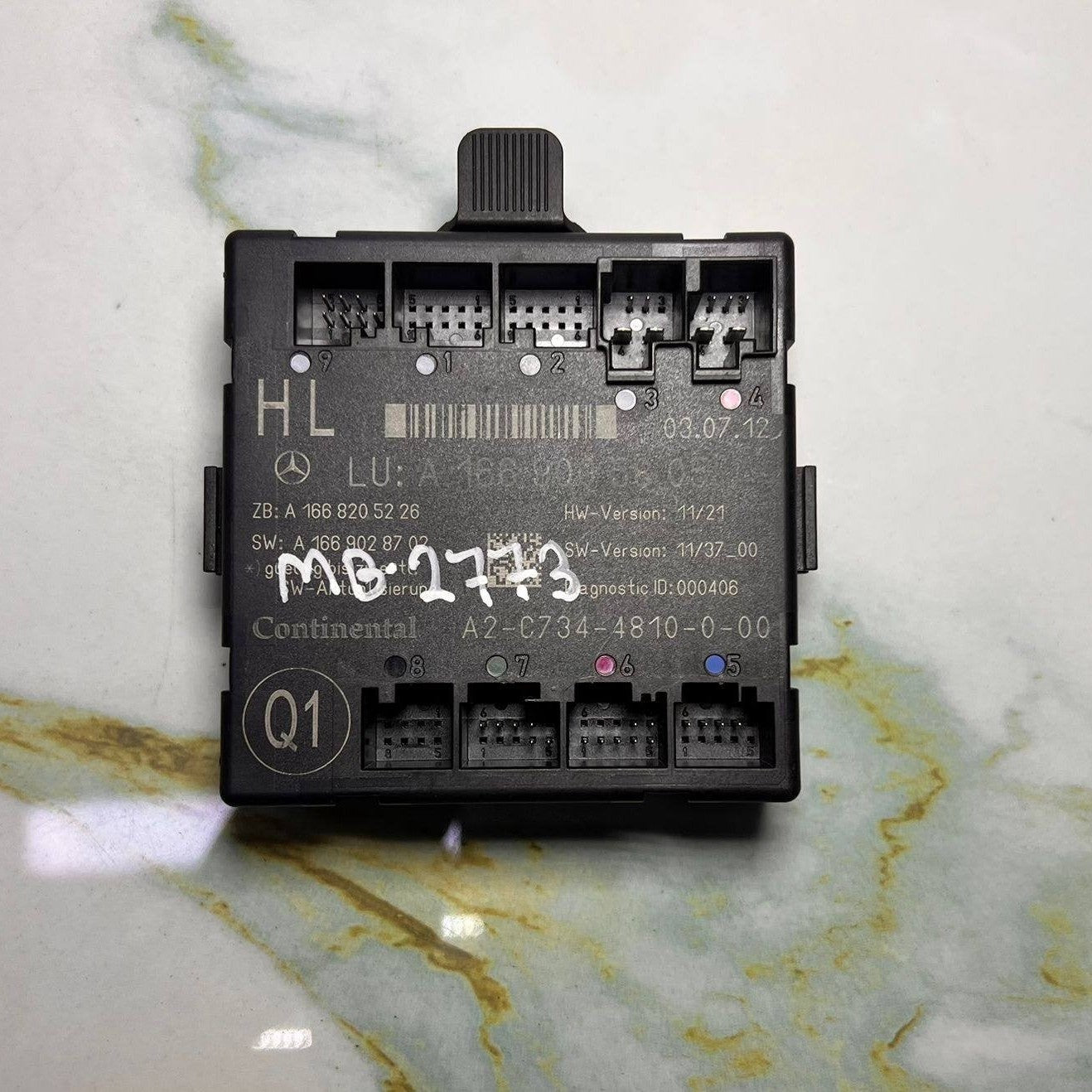 2014 Mercedes-Benz ML350 Door Control Module Unit A 1669005808 W166 ML350 and GL