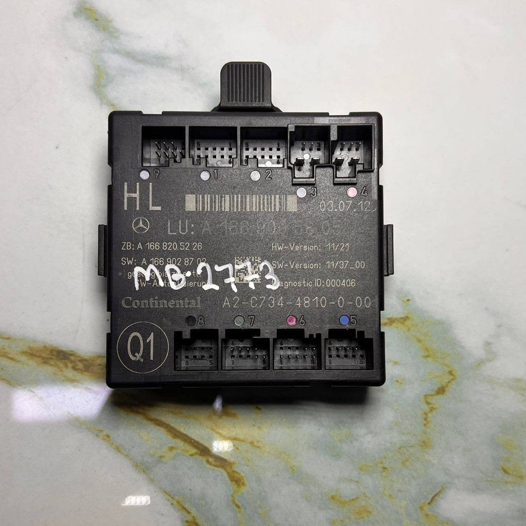 2014 Mercedes-Benz ML350 Door Control Module Unit A 1669005808 W166 ML350 and GL