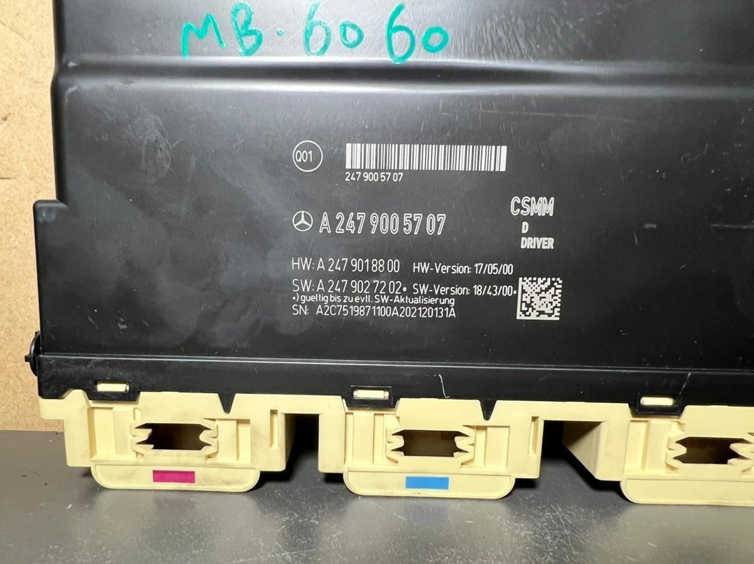 17-19 Mercedes Benz W247 CLA B-Class Driver Seat Control Module A247 9005707 OEM