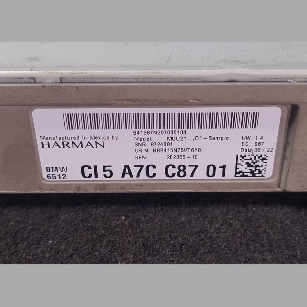 BMW G22 U11 Head Unit Navigation Audio Player  Stereo Controller  Module 5A7CC87
