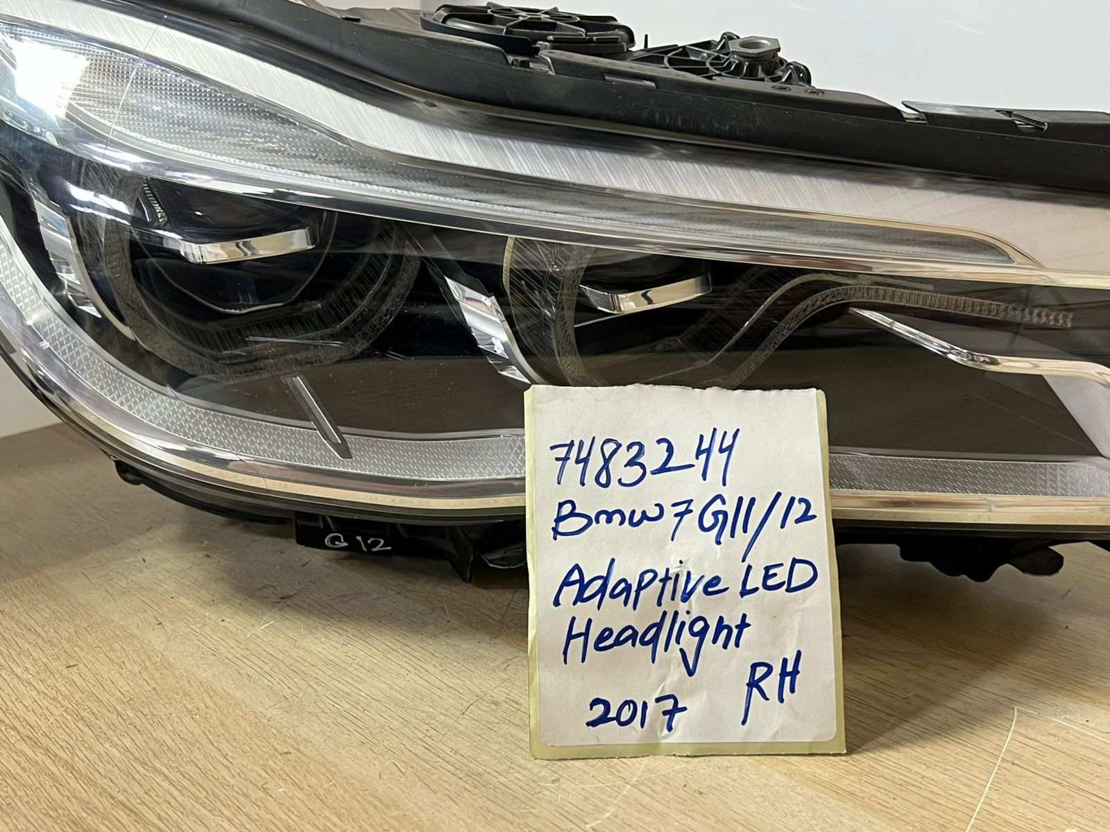 2016-19 BMW G11 G12 740I 730I 7483244 Full LED ADAPTIVE RIGHT Headlight RHD