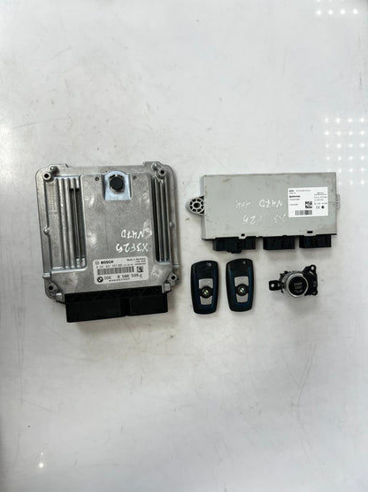 2016 BMW X3 F25 N47D Engine Control Unit ECU SET DDE+CAS4+2KEYS 8586539 OEM