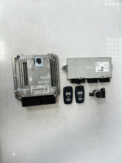 2016 BMW X3 F25 N47D Motorsteuergerät ECU SET DDE+CAS4+2SCHLÜSSEL 8586539 OEM