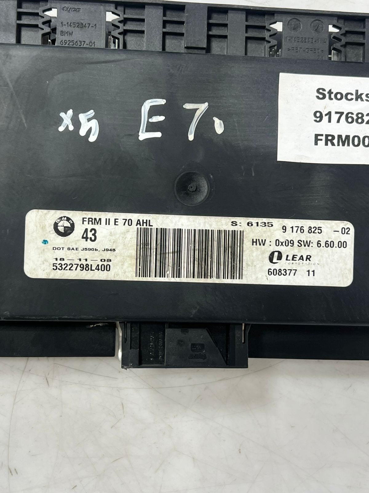 2007-2013 BMW X5 FRM2 E70 X6 E71 Footwell Light Control Module 9176825 OEM