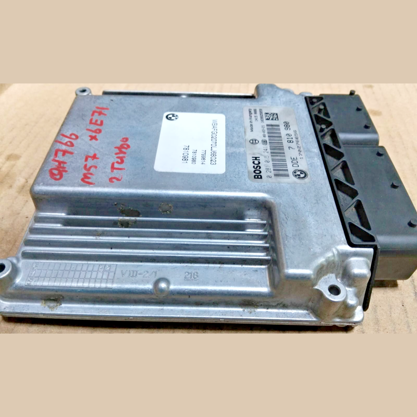 BMW X6 E71 M57 D5 TWIN TURBO M57N2 DIESEL Engine CONTROL ECU DDE 7810980 2011
