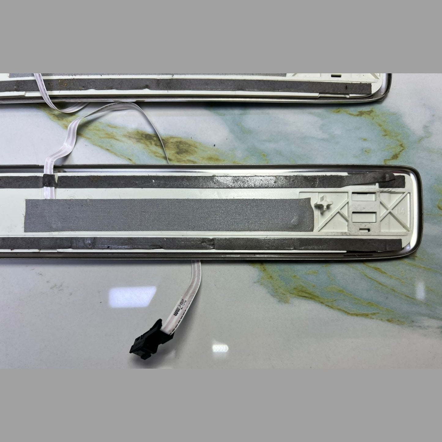 Mercedes W206 C-Class Front Entrance Trim Seal Strip Plate Cover Set A2066801801