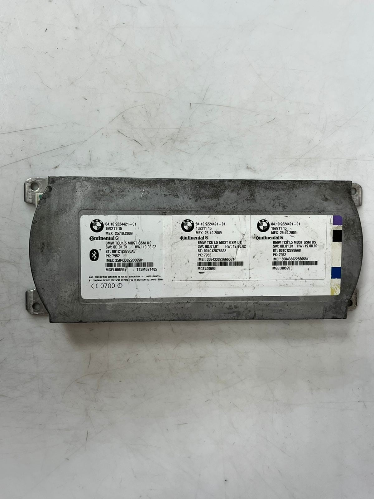 2007-2013 BMW X5 E90 E91 E92 E93 Bluetooth Telematics Control Module 9224421 OEM