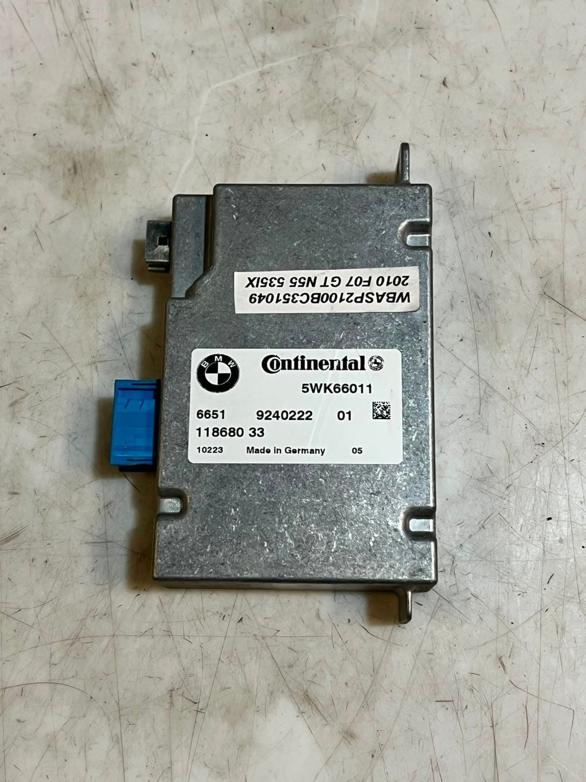 2011-2013 BMW 5' 7' F10 F11 F01 F02 535i Front Camera Control Unit 9240222 OEM