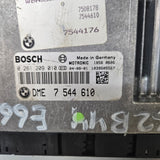 7544610-2011 BMW E60 E61 E63 E64 X5 750Li N62 Engine Control Unit DME Key Set