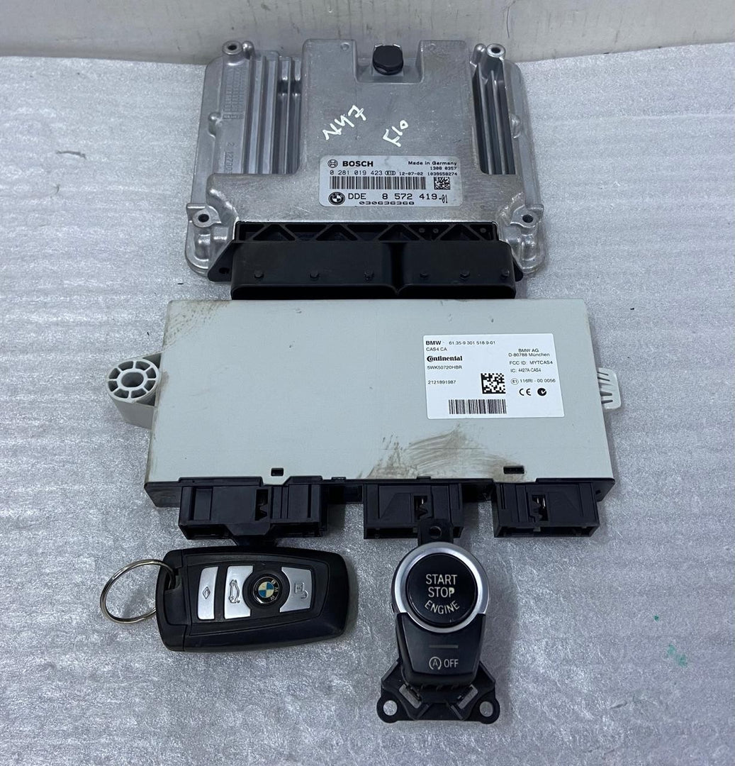 OEM BMW X3 F25 F10 N47N ENGINE CONTROL ECU UNIT MODULE DDE ECU SET 8572419