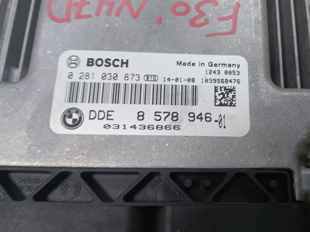BMW 320d 2013 F31 N47 ENGINE CONTROL ECU UNIT KIT DDE 8578946