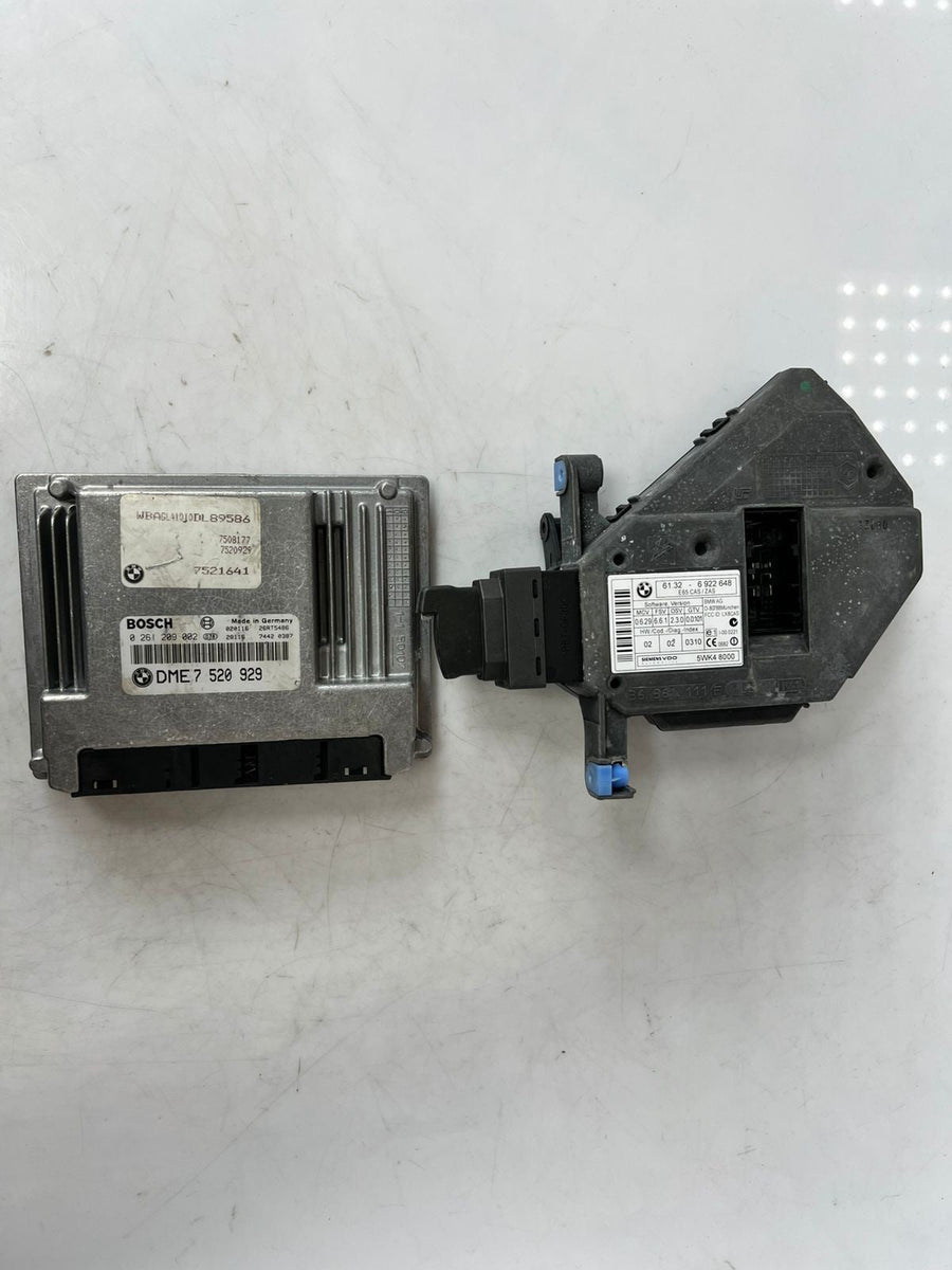 2002-2005 BMW 745i E66 Engine Control Module DME 7520929 V8 ECU OEM SET