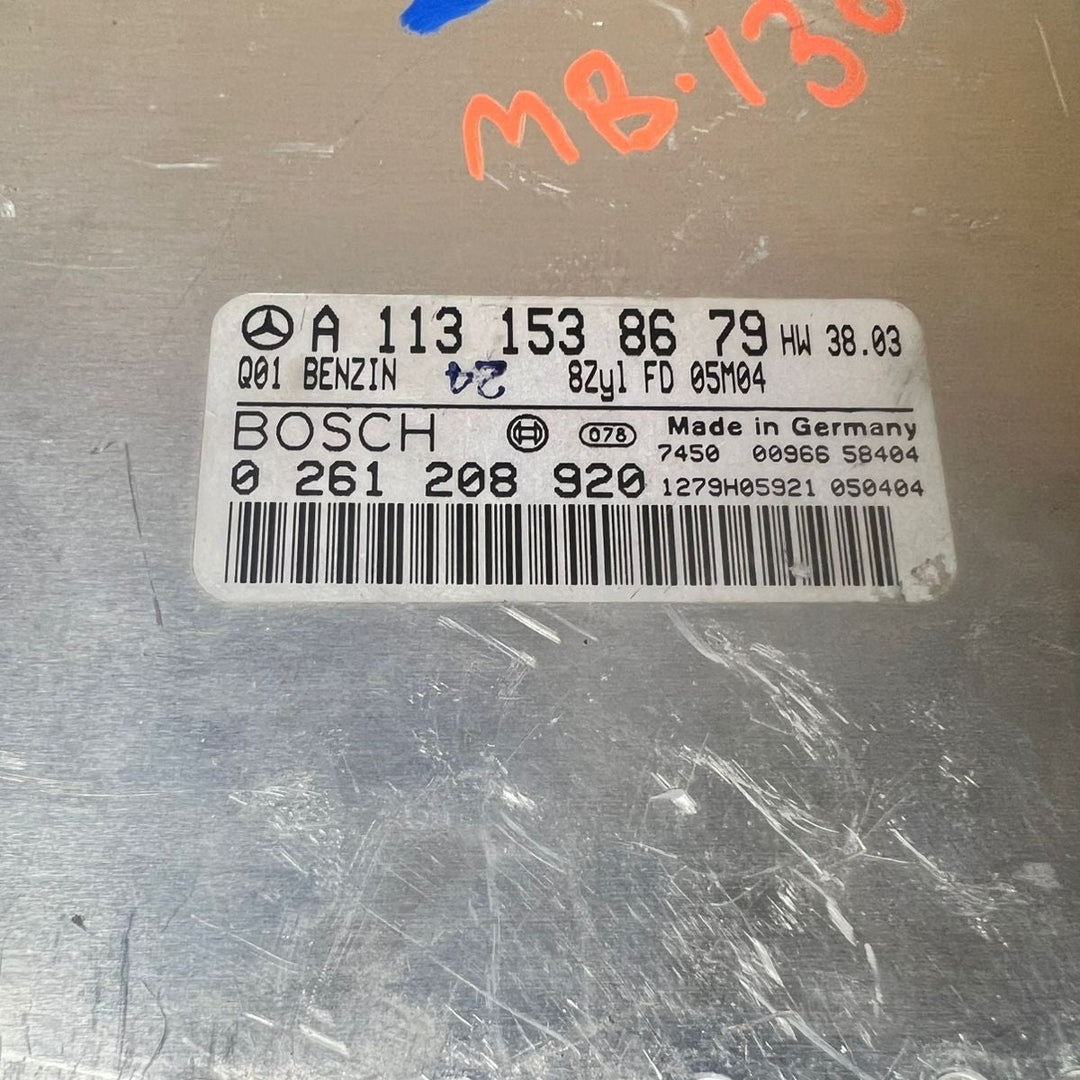 02-09 Mercedes W211 E-Klasse Motorsteuergerät Gerät ECM ECU A113 1538679 OEM
