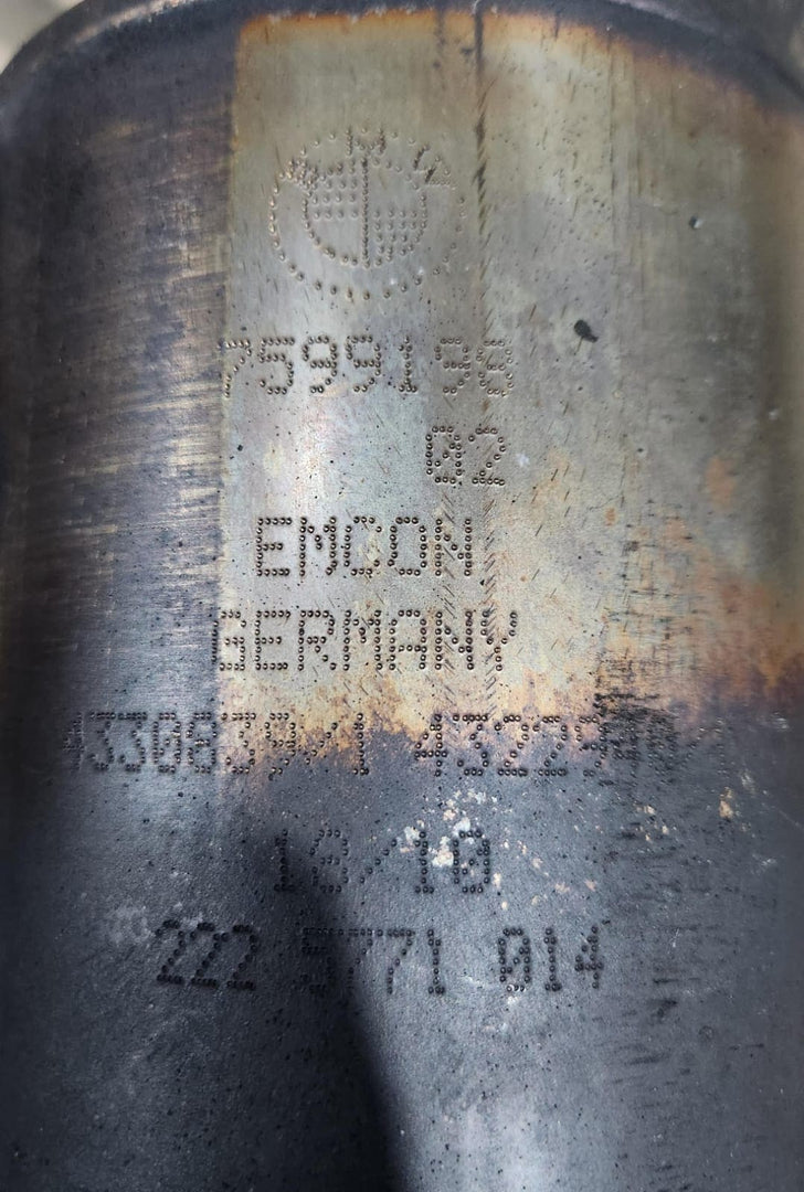 2013 BMW 640i Gran Coupe Catalytic Converter 7599198 6 Series F12 F13 640i