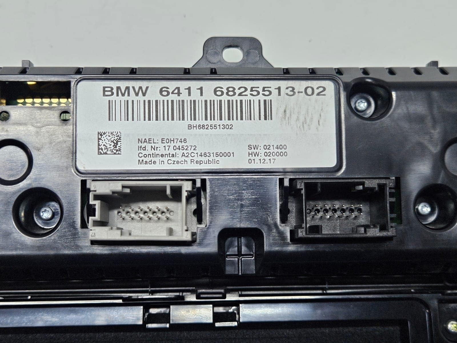 6825513-2010-2018 BMW X3 X4 F26 RHD Air Conditioning Heater Control Panel OEM