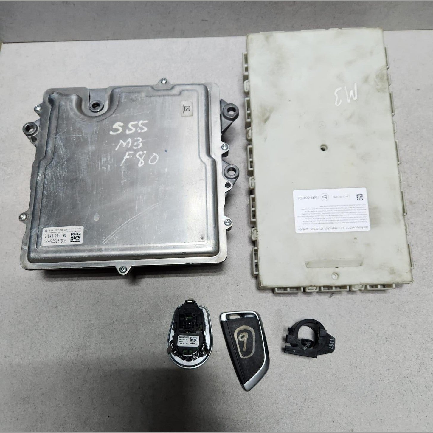 2015-2021 BMW M4 Engine Control Unit 8645445  M2 M3 F80 F82 F87 ECU SET