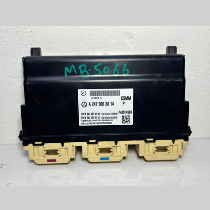 17-19 Mercedes Benz W247 B-Class Passenger Seat Control Module A247 9003814 OEM