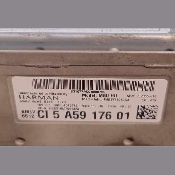 OEM BMW 530I AUDIO RADIO NAVIGATION RECEIVER MODULE UNIT -  5A59176