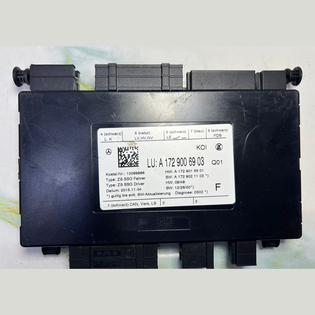 2021 Mercedes AMG GT Seat Control Module A1729006903 W212 SLK C-Class, GLK,