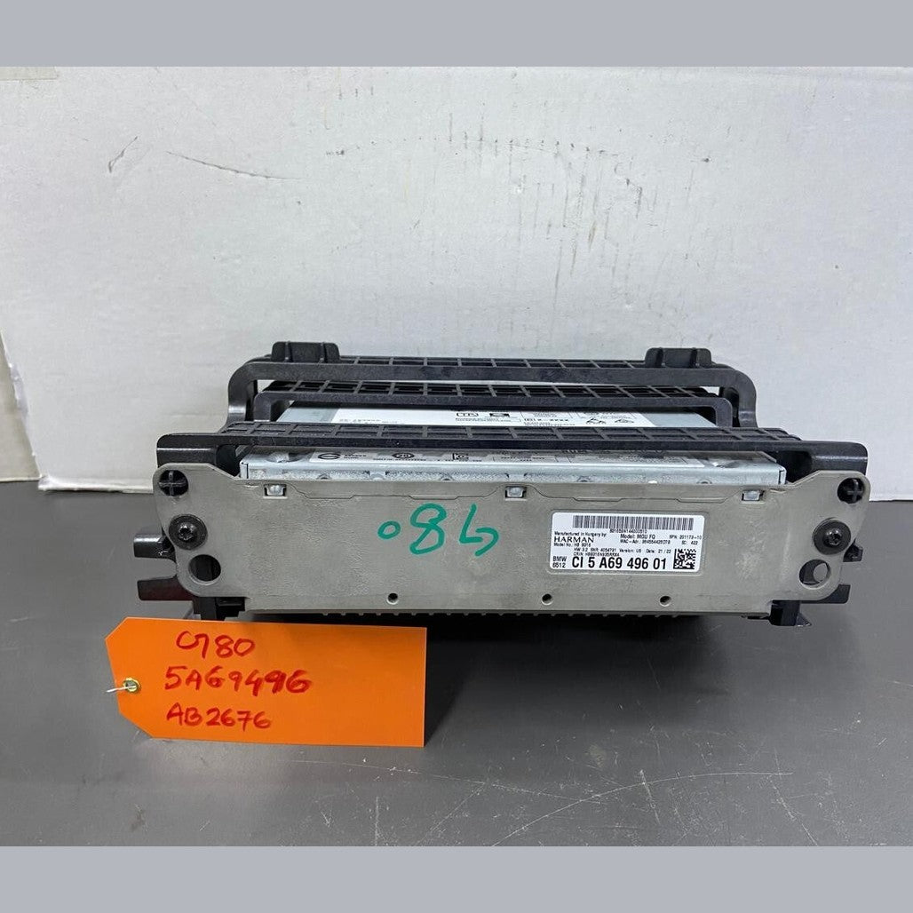 OEM BMW 430XI G80 AUDIO RADIO HEAD UNIT RECEIVER CONTROL MODULE UNIT 5A69496